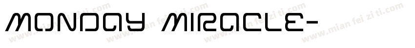 Monday Miracle字体转换